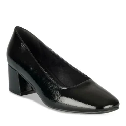 Escarpins Carré NOIR Femme Motif Uni A Enfiler