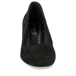 Escarpins Carré NOIR Femme Motif Uni A Enfiler