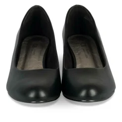 Escarpins Carré NOIR Femme Motif Uni A Enfiler