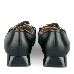 Escarpins Carré NOIR Femme Motif Uni A Enfiler