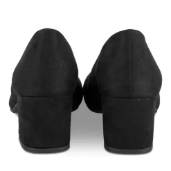 Escarpins Carré NOIR Femme Motif Uni A Enfiler