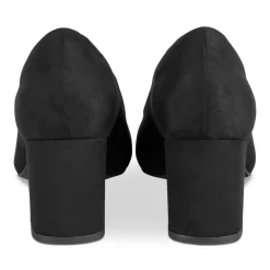 Escarpins Carré NOIR Femme Motif Uni A Enfiler