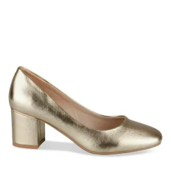 Escarpins Carré OR Femme Motif Vernis A Enfiler