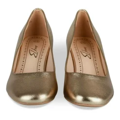 Escarpins Carré OR Femme Motif Vernis A Enfiler