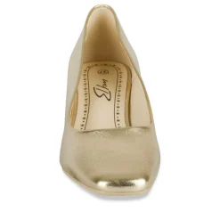 Escarpins Carré OR Femme Motif Uni A Enfiler