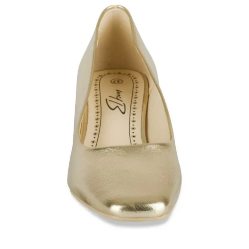 Escarpins Carré OR Femme Motif Uni A Enfiler