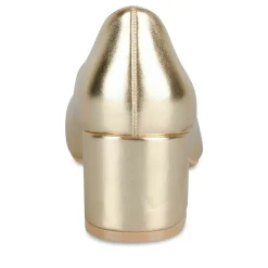 Escarpins Carré OR Femme Motif Uni A Enfiler