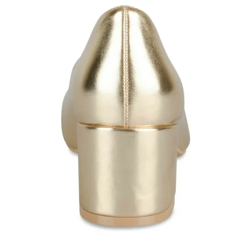 Escarpins Carré OR Femme Motif Uni A Enfiler