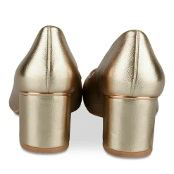 Escarpins Carré OR Femme Motif Vernis A Enfiler