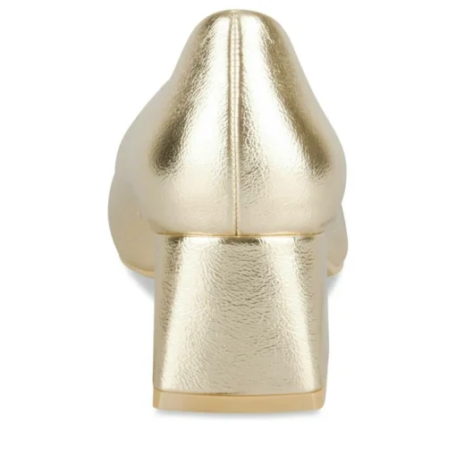 Escarpins Carré OR Femme Motif Uni A Enfiler