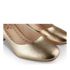 Escarpins Carré OR Femme Motif Vernis A Enfiler