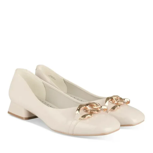 Escarpins Carré ROSE Femme Motif Vernis A Enfiler