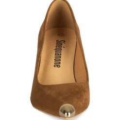 Escarpins COGNAC Femme Motif Uni A Enfiler