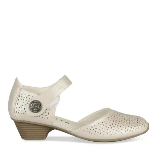 Escarpins Confort BEIGE Femme Motif Uni Scratch