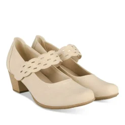 Escarpins Confort BEIGE Femme Motif Uni Scratch