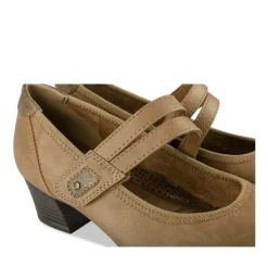 Escarpins Confort BEIGE Femme Motif Uni Scratch