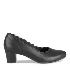 Escarpins Confort NOIR Femme Motif Uni A Enfiler