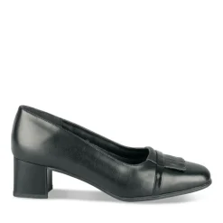 Escarpins Confort NOIR Femme Motif Uni A Enfiler