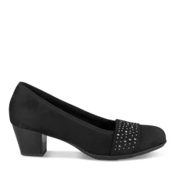 Escarpins Confort NOIR Femme Motif Uni A Enfiler
