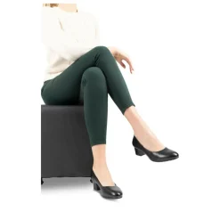 Escarpins Confort NOIR Femme Motif Uni