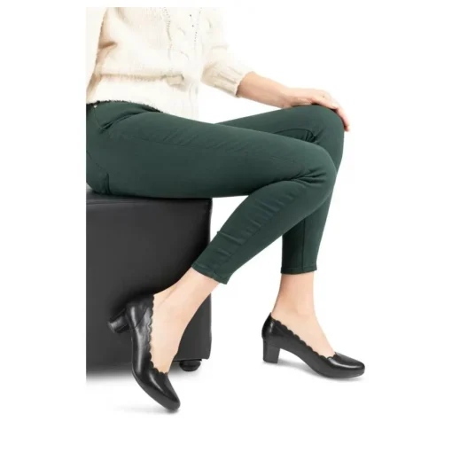 Escarpins Confort NOIR Femme Motif Uni