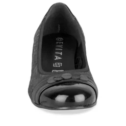 Escarpins Confort NOIR Femme Motif Uni A Enfiler