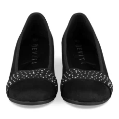 Escarpins Confort NOIR Femme Motif Uni A Enfiler