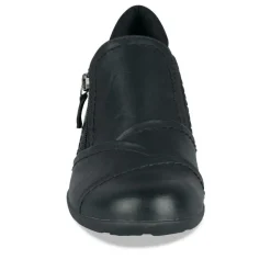 Escarpins Confort NOIR Femme Motif Uni Fermeture éclair