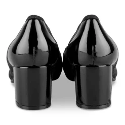 Escarpins Confort NOIR Femme Motif Uni A Enfiler