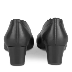 Escarpins Confort NOIR Femme Motif Uni A Enfiler