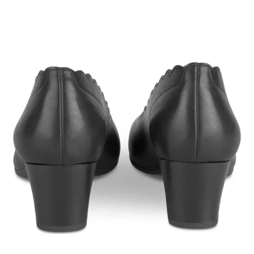 Escarpins Confort NOIR Femme Motif Uni A Enfiler