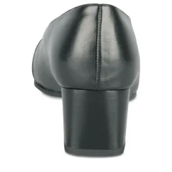 Escarpins Confort NOIR Femme Motif Uni A Enfiler