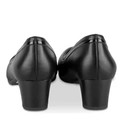 Escarpins Confort NOIR Femme Motif Uni A Enfiler