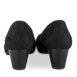 Escarpins Confort NOIR Femme Motif Uni A Enfiler