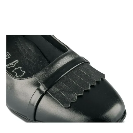 Escarpins Confort NOIR Femme Motif Uni A Enfiler