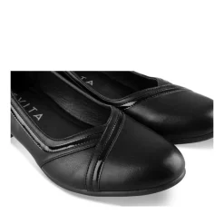 Escarpins Confort NOIR Femme Motif Uni A Enfiler