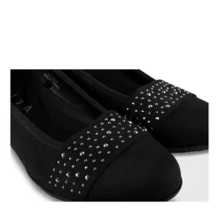 Escarpins Confort NOIR Femme Motif Uni A Enfiler