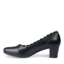 Escarpins Confort NOIR Femme Motif Uni