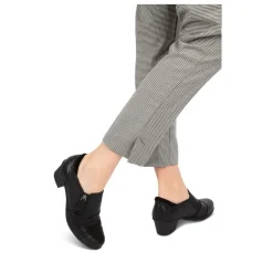 Escarpins Confort NOIR Femme Motif Uni Fermeture éclair