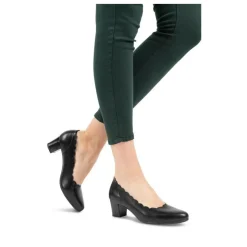 Escarpins Confort NOIR Femme Motif Uni