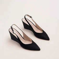 Escarpins NOIR Femme CUIR Motif Uni Boucle