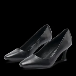 Escarpins NOIR Femme CUIR Motif Uni A Enfiler