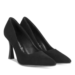 Escarpins NOIR Femme CUIR Motif Uni A Enfiler