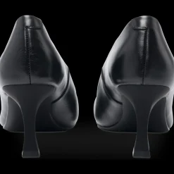 Escarpins NOIR Femme CUIR Motif Uni A Enfiler