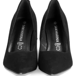 Escarpins NOIR Femme CUIR Motif Uni A Enfiler