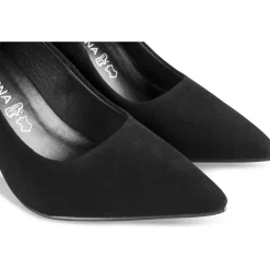 Escarpins NOIR Femme CUIR Motif Uni A Enfiler