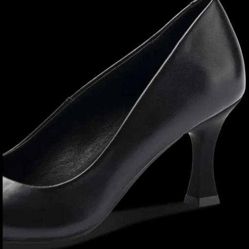 Escarpins NOIR Femme CUIR Motif Uni A Enfiler