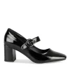 Escarpins NOIR Femme Motif Vernis Boucle