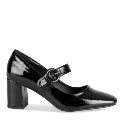 Escarpins NOIR Femme Motif Vernis Boucle