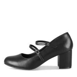 Escarpins NOIR Femme Motif Uni Boucle